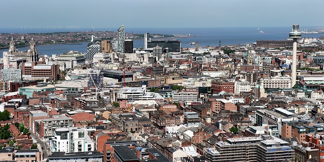 Uitzicht over Liverpool