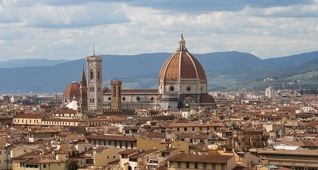 De stad Florence in Italië