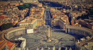 Bovenaanzicht Rome en Vaticaanstad