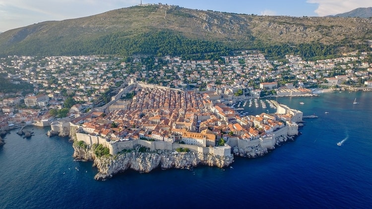 Dubrovnik aan de Adriatische Zee