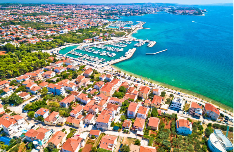 De haven van Zadar