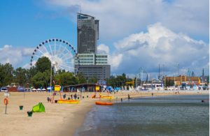 Het strand van Gdynia beach