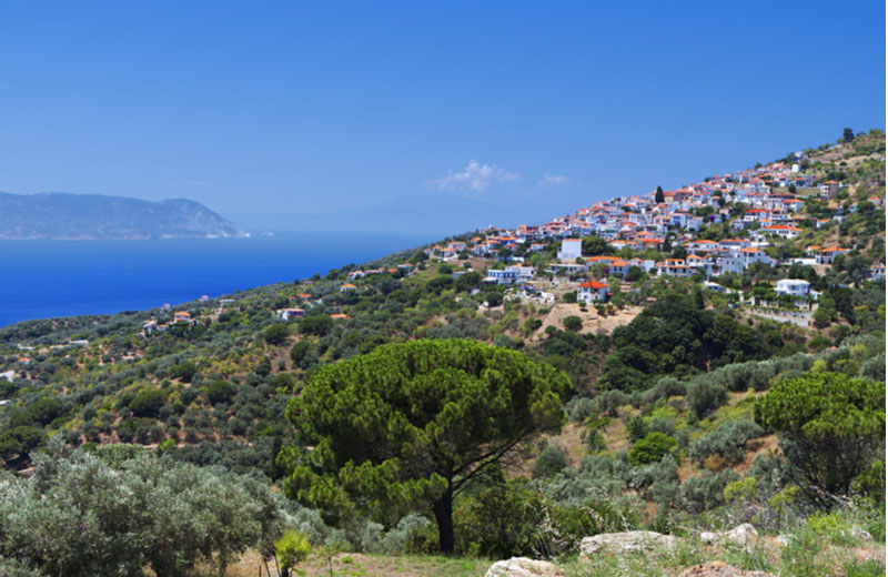 Stad Glossa op Skopelos