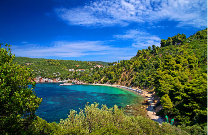 Stafylos strand op Skopelos