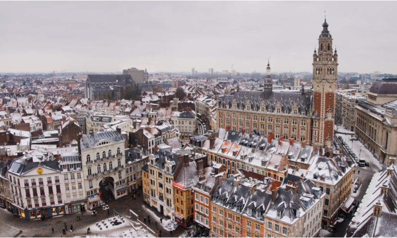 Uitzicht over Lille