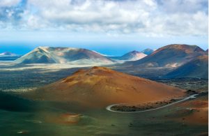 Vulkaanlandschap in het Nationaal Park Timanfaya