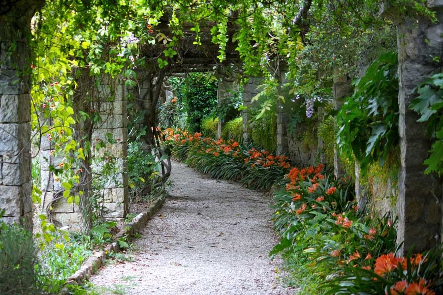 De botanische tuinen: Giardini Botanici Hanbury