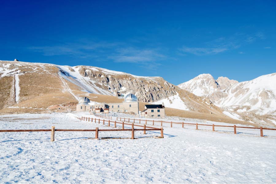 Campo Imperatore in Gran Sasso in de winter