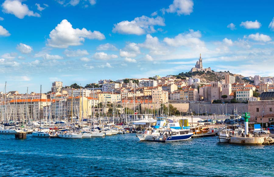 De haven van Marseille