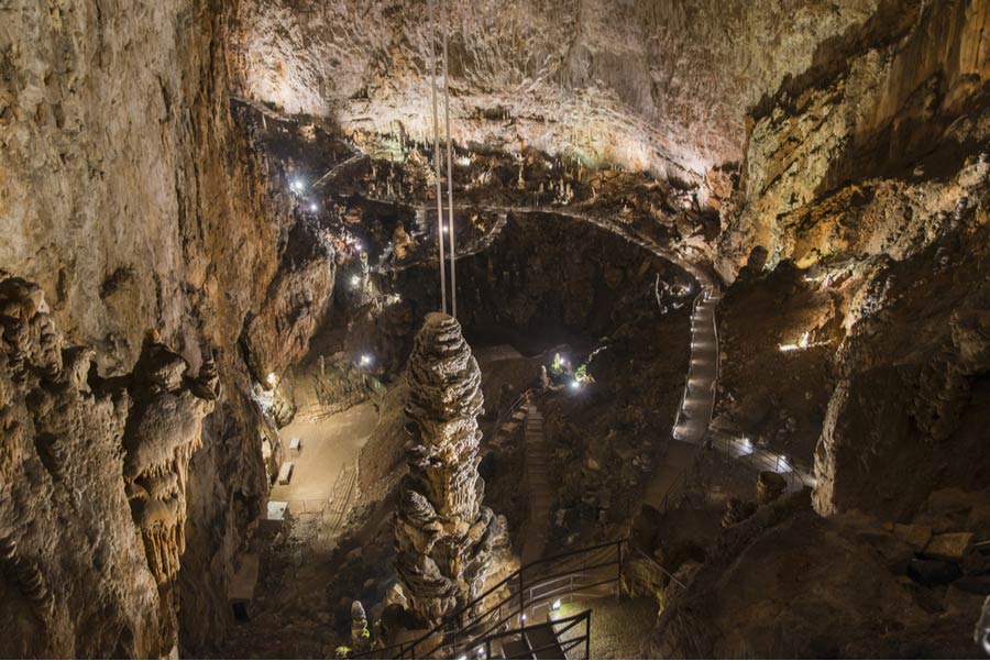 Het grottencomplex Grotta Gigante