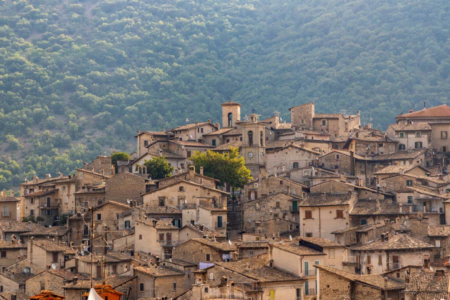 Het dorpje Scanno in Nationaal Park Abruzzo