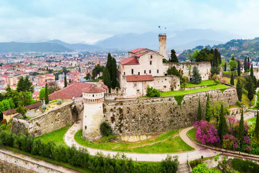 Het kasteel van Brescia