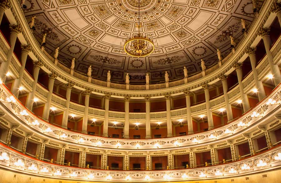 Interieur van Teatro della Fortuna