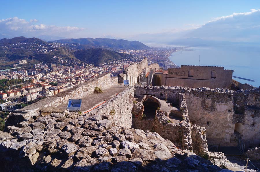 Het kasteel Arechi in Salerno