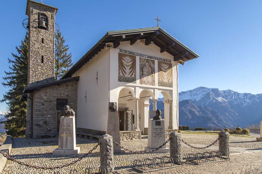 Het Madonna del Ghisallo kerkje