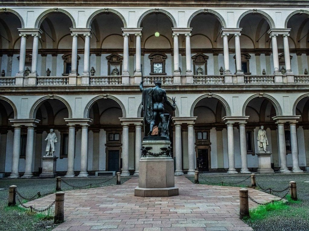 Museum Pinacoteca in Brera Milaan