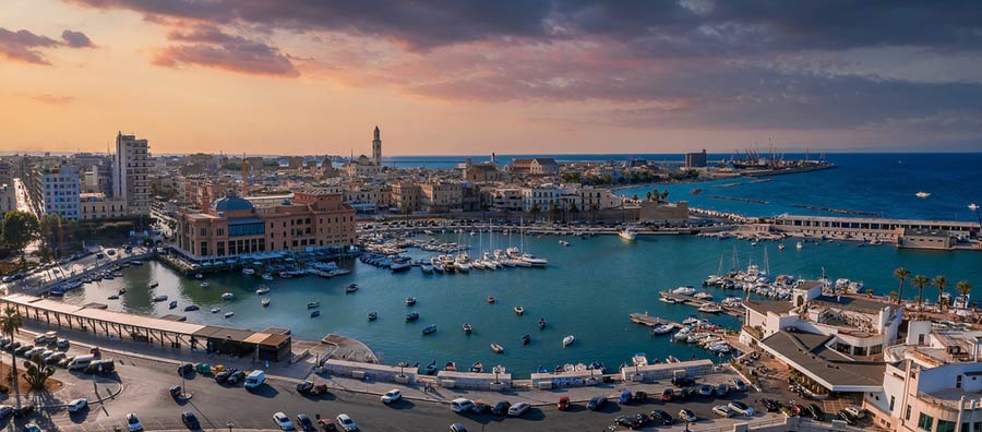 Prachtig uitzicht over Bari