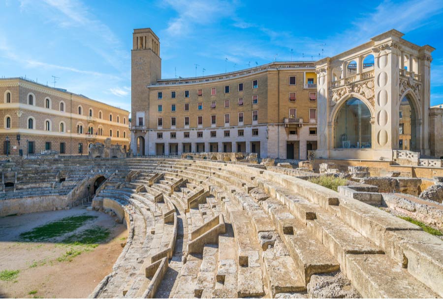 Het Romeinse amfitheater in Lecce