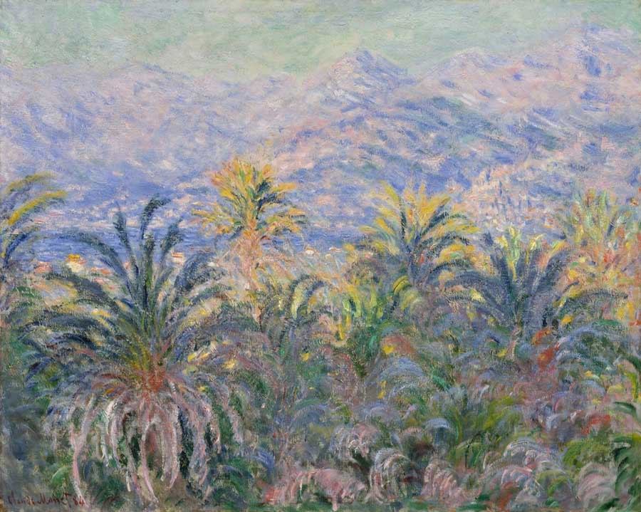 Schilderij van Claude Monet zicht op baai van Ventimiglia