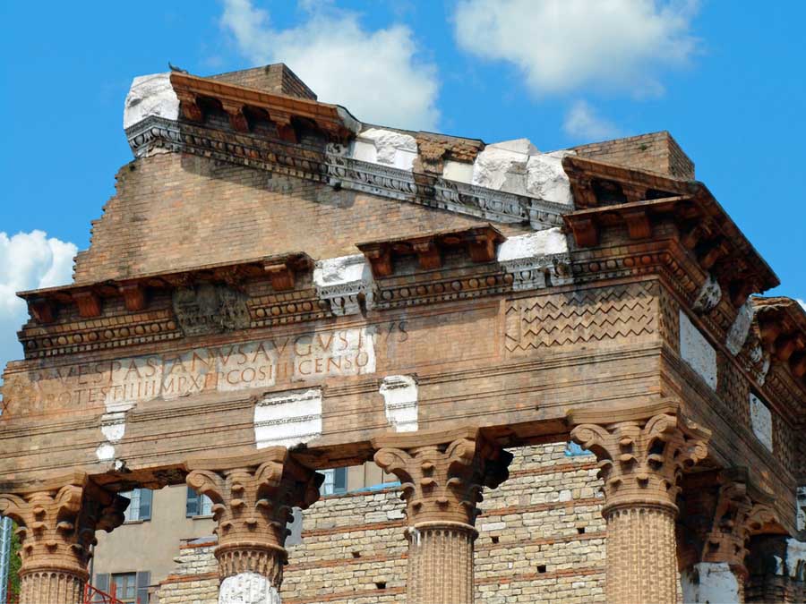 Overblijfselen van Tempio Capitolino