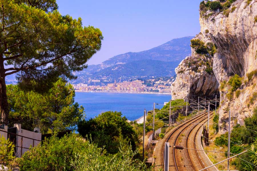 Treinverbinding met tunnel tussen Ventimiglia en Balzi Rossi