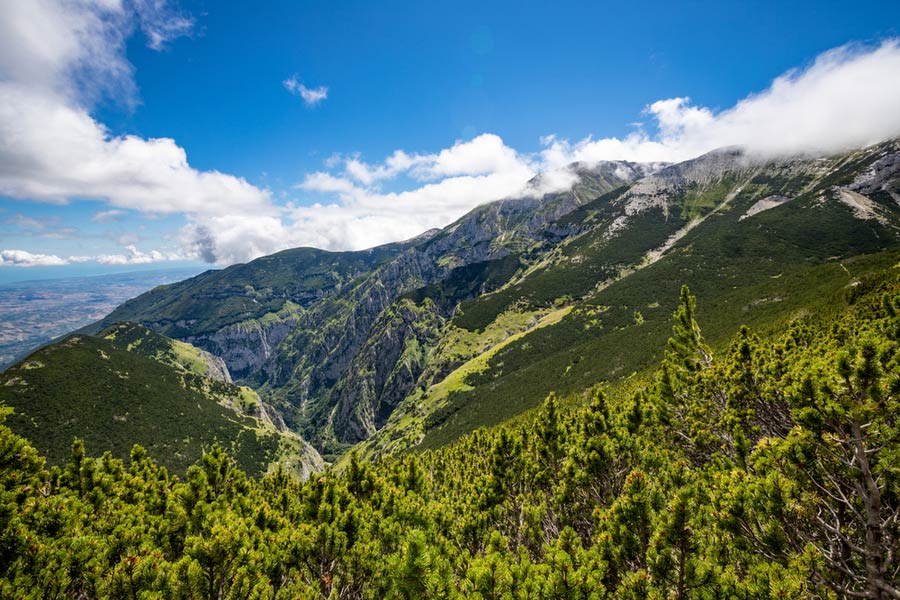 Uitzicht vanaf Monte Amaro in Majella national park